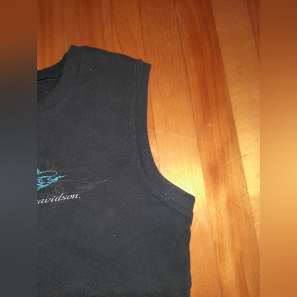 Vintage Harley-Davidson Tank Top 90s style Women’s  Black Kauai Motorcycle - Picture 7 of 9